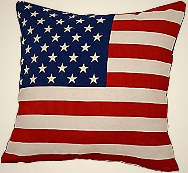 American flag USA Flag Pillow Covers 18x18 inch pillow case for Home Sofa Decor