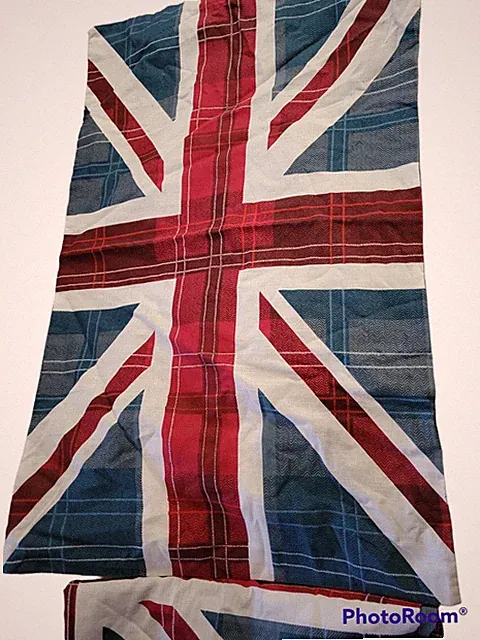 Duvet Set Union Jack British Flag 2 Envelope Shams Duvet Snap Close 88x85in Full