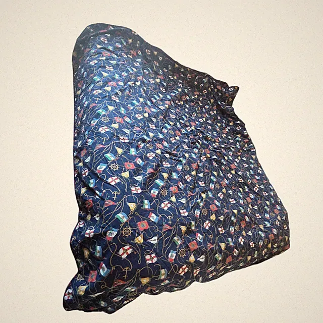 Nautical Navy Full Queen Duvet Cover Cotton Reversible Sailing Flags
