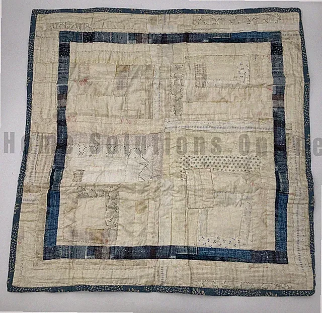 Pottery Barn Americana Flag Patchwork Reversible Quilted Sham Euro #J5309