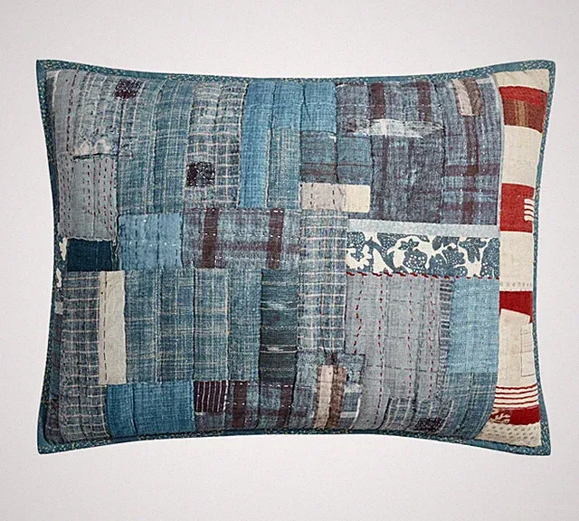 Pottery Barn Americana Flag Reversible Quilted Sham, 100% cotton (US STOCK)