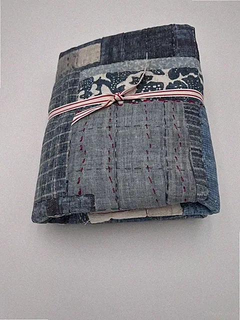 Pottery Barn Americana Flag Reversible Quilted Standard Pillow Sham Blue Multi