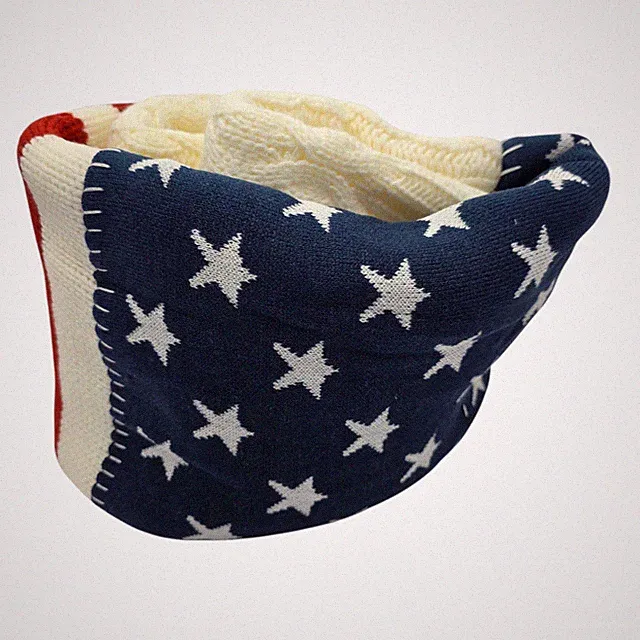 Pottery Barn Americana Flag Throw Blanket 50x60 Patriotic USA New