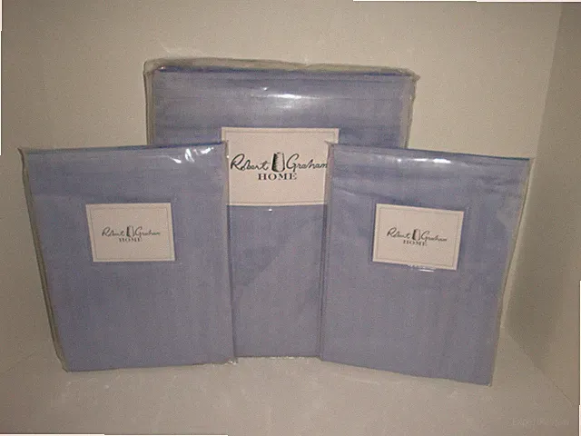 Robert Graham Herringbone Queen Duvet Cover Standard Shams Set Iris