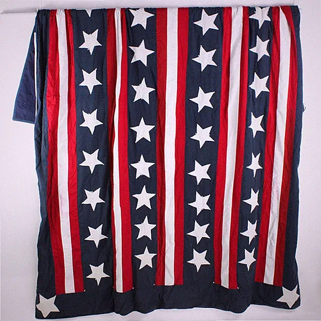 Unbranded Red/White/Blue American Flag Queen Size Quilt Blanket