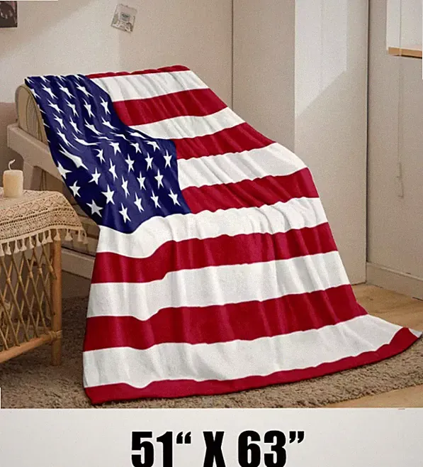 United States Country Flag Blankets 51 in x 63 in